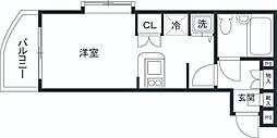 ワコーレ五反田 ワンルームの間取図画像
