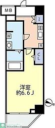 グランヴァンフリステーラ東陽町 1Kの間取図画像