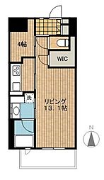 ParkCube東品川 1SKの間取図画像