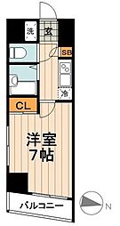 ガラ・ステージ神田 1Kの間取図画像
