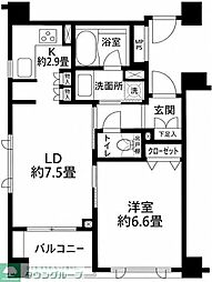 クリオ渋谷ラモード 1LDKの間取図画像