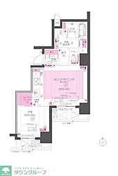 ZOOM東神田 1LDKの間取図画像