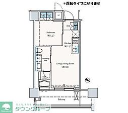 ザ六本木東京クラブレジデンス 1LDKの間取図画像