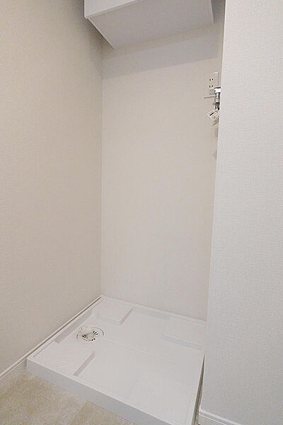 洗面室に洗濯機置場