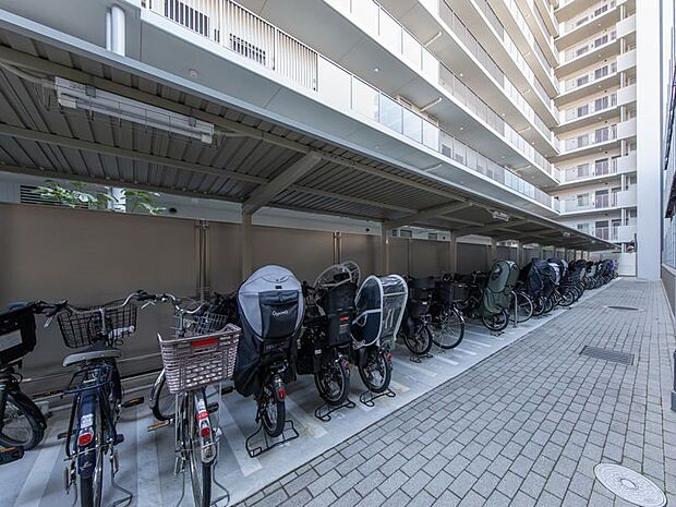 ◆自転車置き場◆駐輪場には屋根がございますので、雨の日でも安心です。