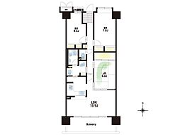 セルヴィオ3番館 3LDKの間取図画像