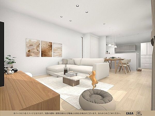【居住用パース】※パースにつきイメージとなります。実際の建物・標準仕様および敷地とは異なる場合がございます。あらかじめご了承ください。