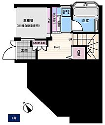 北千束２丁目　貸家 1SLDKの間取り