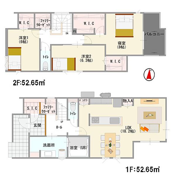 間取りを拡大表示