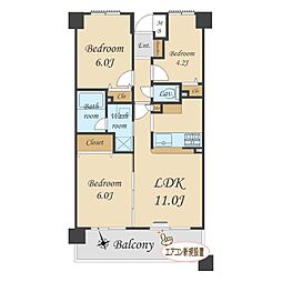 ライネスハイム西船橋 3LDKの間取図画像