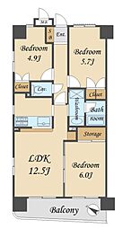 間取図画像 3LDK
