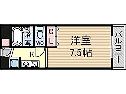 コート・アネックス 1Kの間取図画像