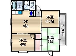 シャローム・マイ・ウィンディア 3LDKの間取図画像