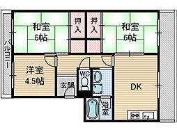 ソーシャルハイツ 3DKの間取図画像