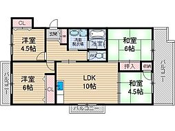 尾勝山ハイツ 3階/-