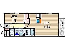 ノルド・リモーネ 1LDKの間取図画像