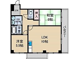 コンプリーション2 2LDKの間取図画像