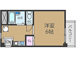 メゾン・アエロスタ 1Kの間取図画像