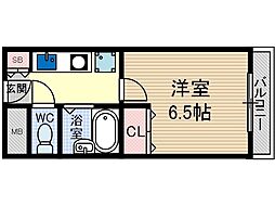 プラザハイツ見付山 1Kの間取図画像