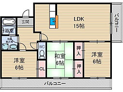 グランドール山口 1階/-