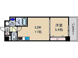 ハルシオーネ 1LDKの間取図画像