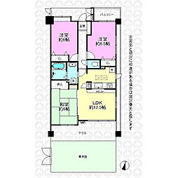 ラング・マンション玉川上水 3LDKの間取り