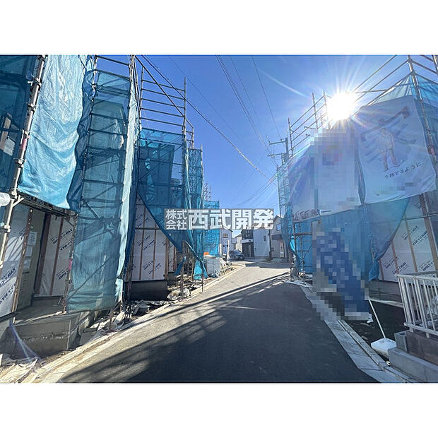 【現地全景】足場が取れるのが楽しみな時期です！今なら普段は見る事の出来ない建物内部の構造が見られます。