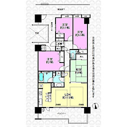 レガリア 4LDKの間取図画像