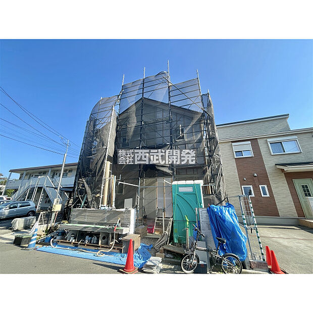 【現地全景】足場が取れるのが楽しみな時期です!今なら普段は見る事の出来ない建物内部の構造が見られます。