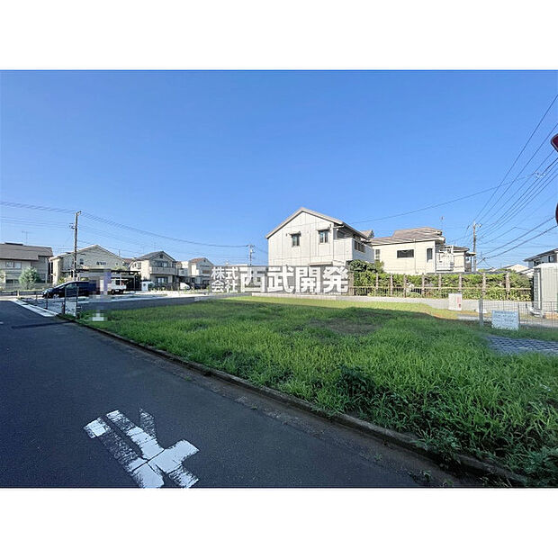 【現地全景】こちらの土地に新築の戸建てが建つ予定です。いまから完成が待ち遠しいです!
