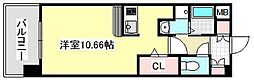 クオリアけやき通り ワンルームの間取図画像