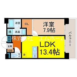 間取図画像 1LDK