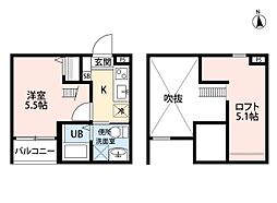 Caminoalta黄金 1Kの間取図画像