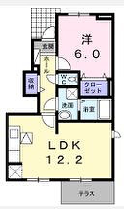 香川県さぬき市長尾西(賃貸アパート1LDK・1階・45.33㎡)の写真 その3