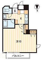 JR高徳線 高松駅 徒歩7分の賃貸マンション 5階1Kの間取り