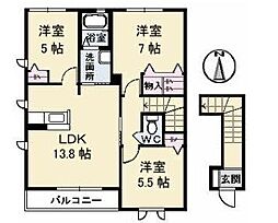 間取図画像 3LDK