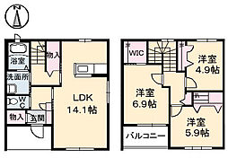 グランマスト木太町　Ｃ棟 1階3LDKの間取り