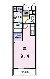 サニー・サイド3883　Ｃ 1階ワンルームの間取り