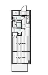 J.リヴェール　錦町 12階1DKの間取り