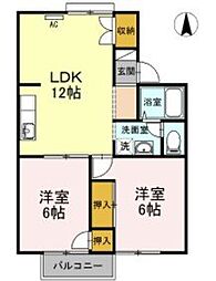 間取図画像 2LDK