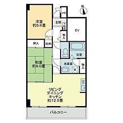 高松琴平電気鉄道琴平線 三条駅 徒歩14分の賃貸マンション 3階2LDKの間取り