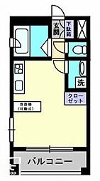 高松琴平電気鉄道琴平線 瓦町駅 徒歩3分の賃貸マンション 4階1Kの間取り