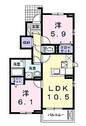 間取図画像 2LDK