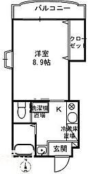 JR高徳線 高松駅 徒歩10分の賃貸マンション 1階1Kの間取り