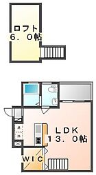 コリドールエスエフ 7階1LDKの間取り