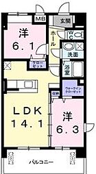 間取図画像 2LDK