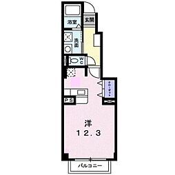 グローリアスファイブ ワンルームの間取図画像