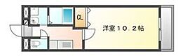 マリベール屋島 1Kの間取図画像