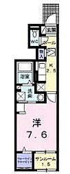 ザ・ビレッジグリーン宇多津3 1Kの間取図画像