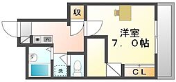 レオパレスパストラルフォレスト 1Kの間取図画像